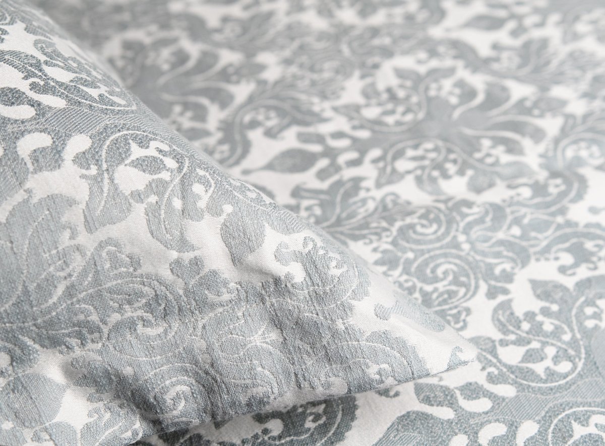 Baroque Platinum Coverlets by Kevin O'Brien | Bedding at Fig Linens and Home 3