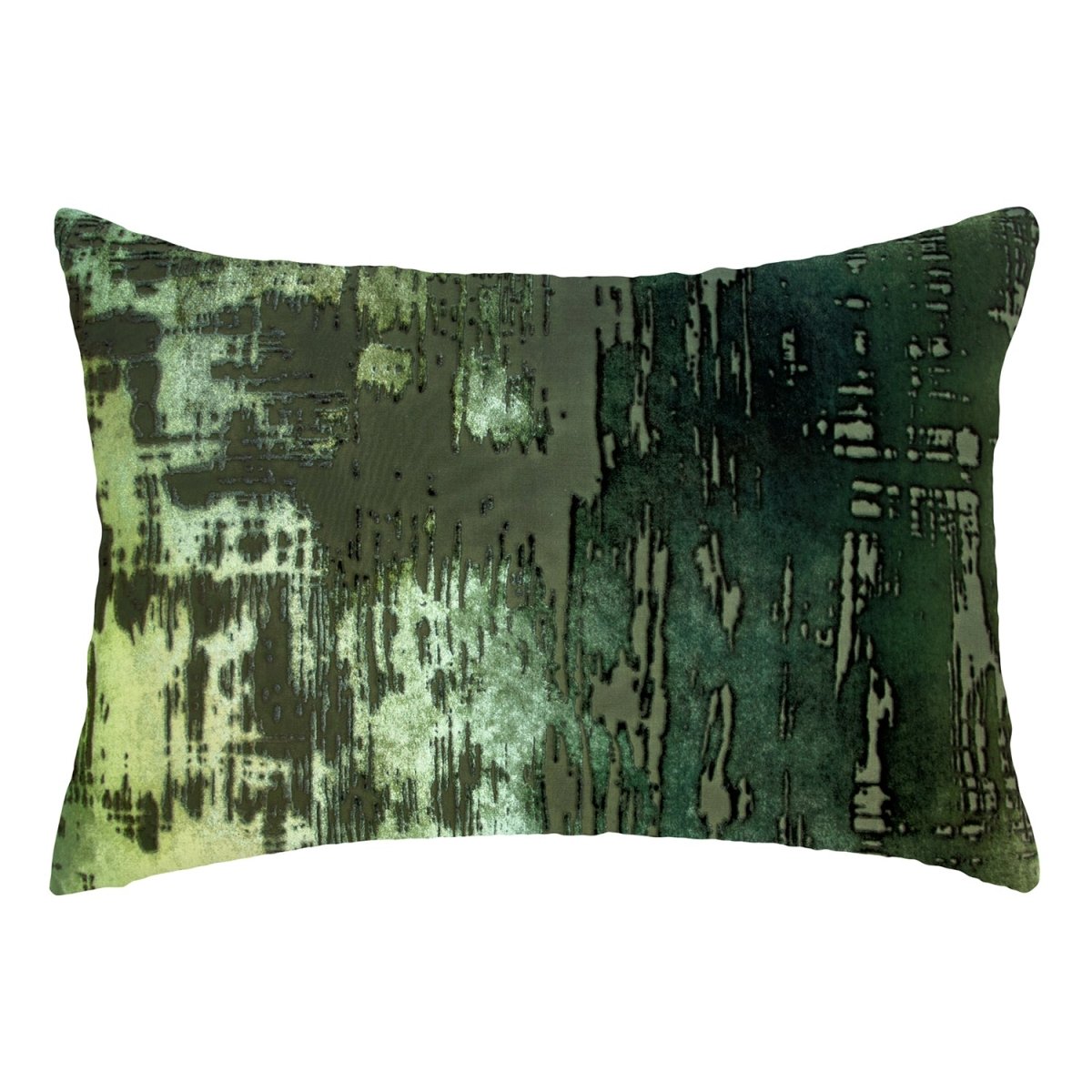 Brushstroke Velvet Burnout Decorative Pillow Evergreen Kevin O'Brien at Fig Linens and Home 2