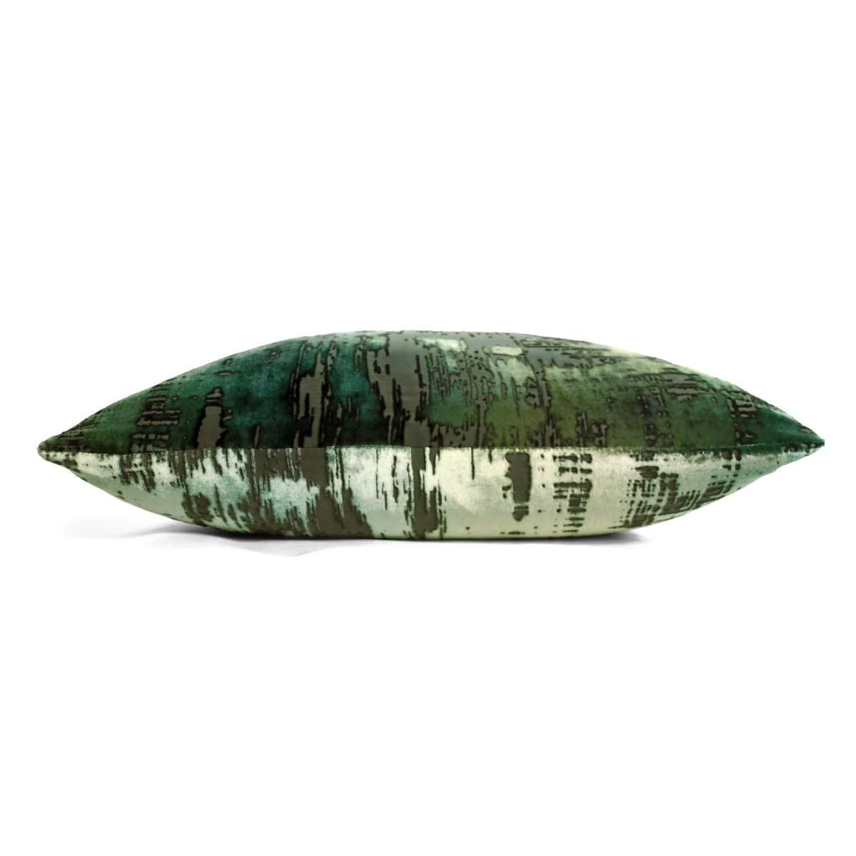 Brushstroke Velvet Burnout Pillow Evergreen Kevin O'Brien 14x20 Evergreen at FIG LINENS AND HOME 4