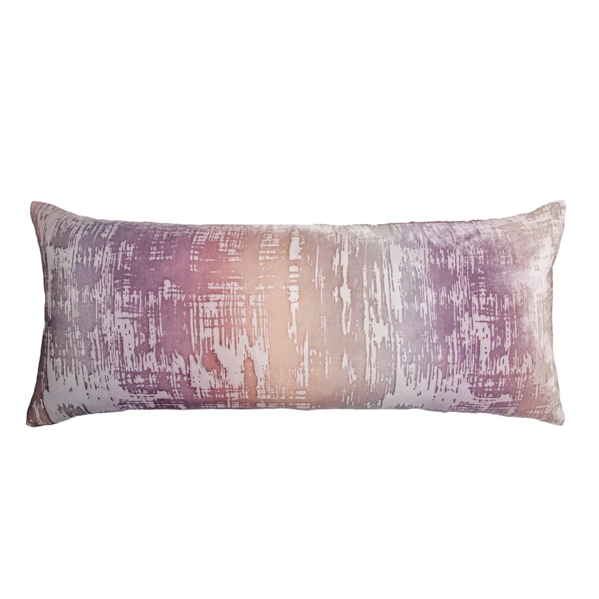Brushstroke Velvet Burnout Pillow Opal Kevin O'Brien 7x15 Mini Boudoirs - Set of 2 Opal at FIG LINENS AND HOME 4