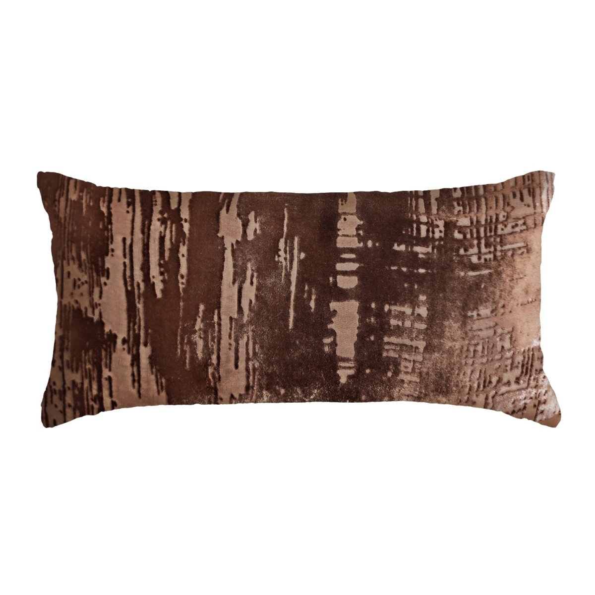 Brushstroke Velvet Burnout Throw Pillow in Sable Kevin O'Brien at Fig Linens and Home 2