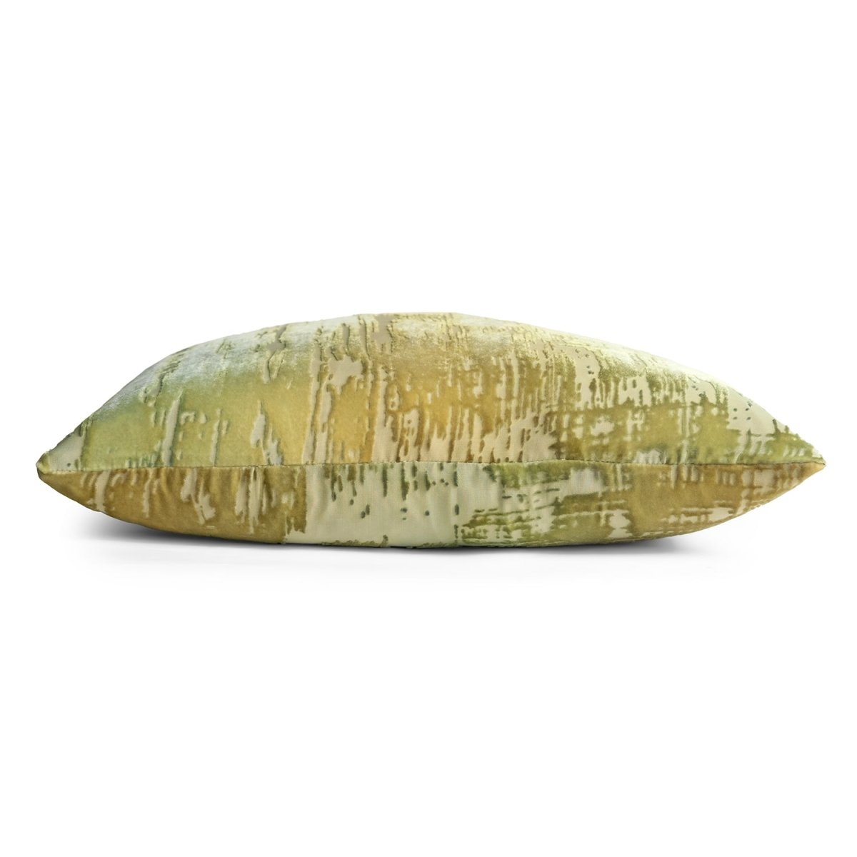 Brush Stroke Scallion Velvet Decorative Pillows | Kevin O'Brien Studio Throw Pillows 3