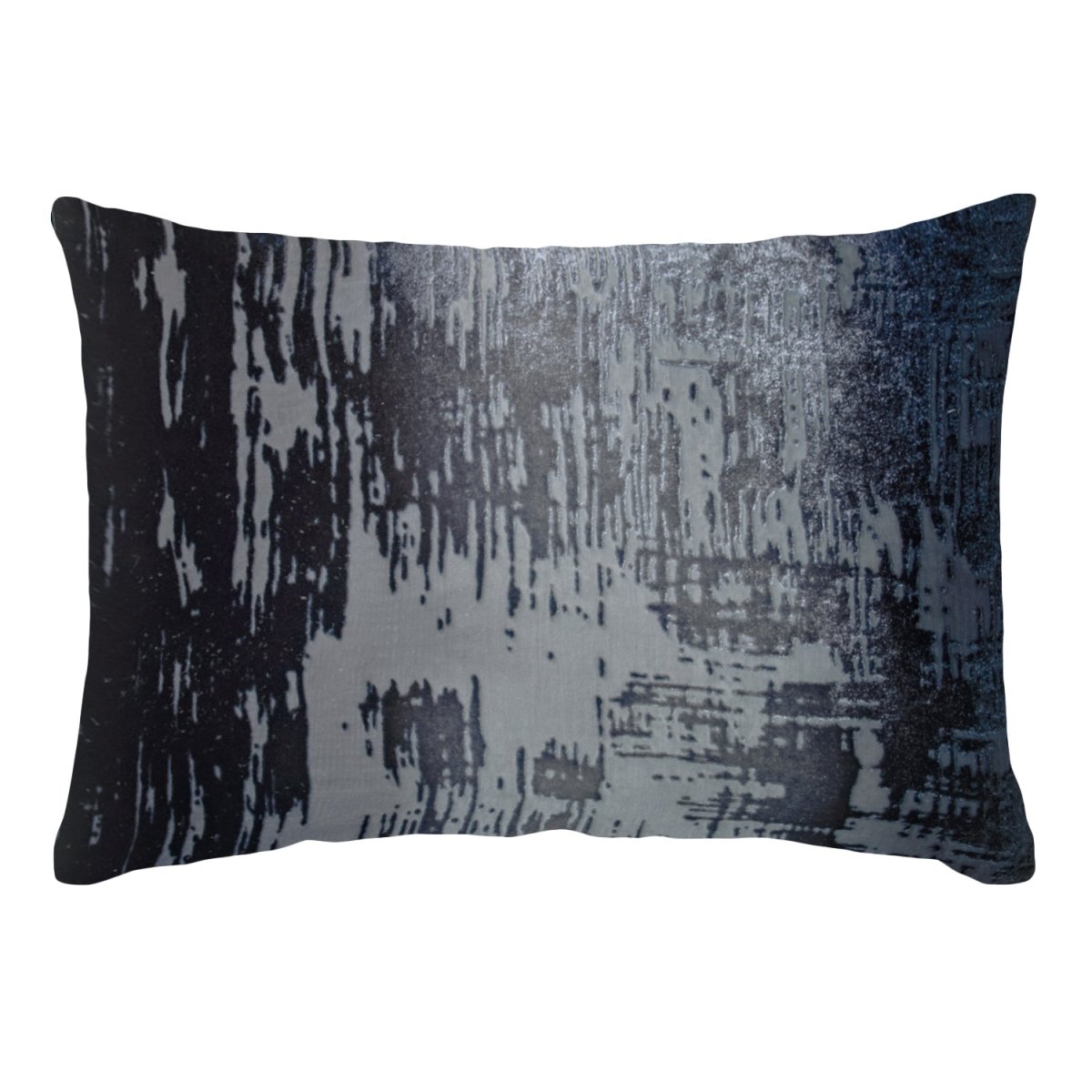 Brushstroke Velvet Burnout Pillow Smoke Kevin O'Brien 14x20 Smoke at FIG LINENS AND HOME 2
