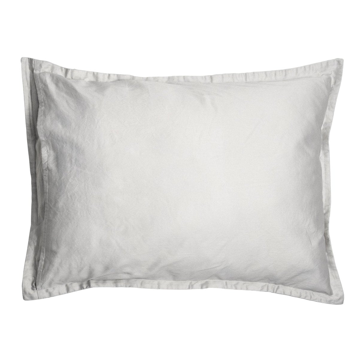 Standard Pillow Sham Reverse - Kevin O'Brien Mirage Silver Bedding at Fig Linens and Home