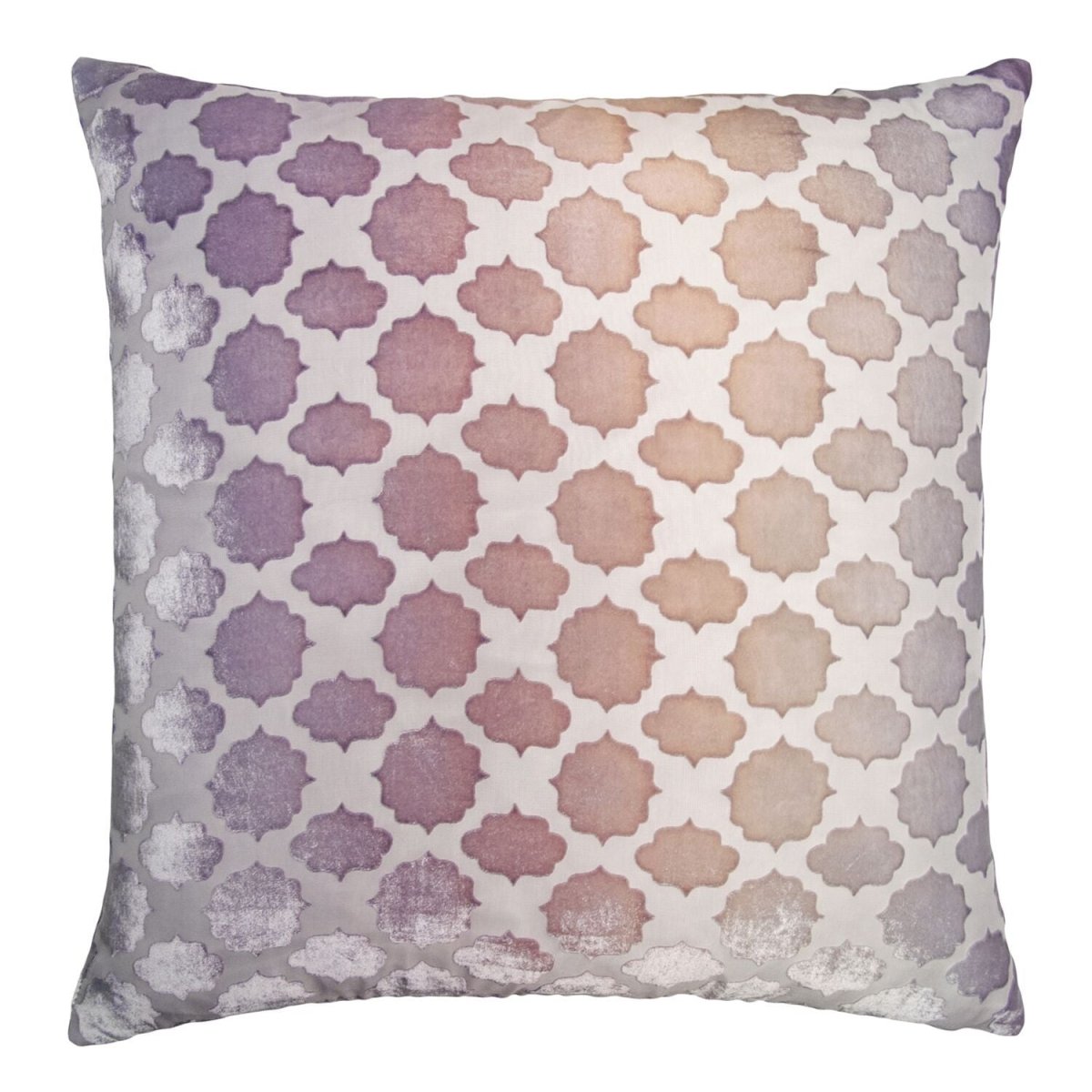 Kevin O’Brien Studio Opal Mod Fretwork Pillow by Kevin O'Brien Studio - 20” x 20” at FIG LINENS AND HOME - 1