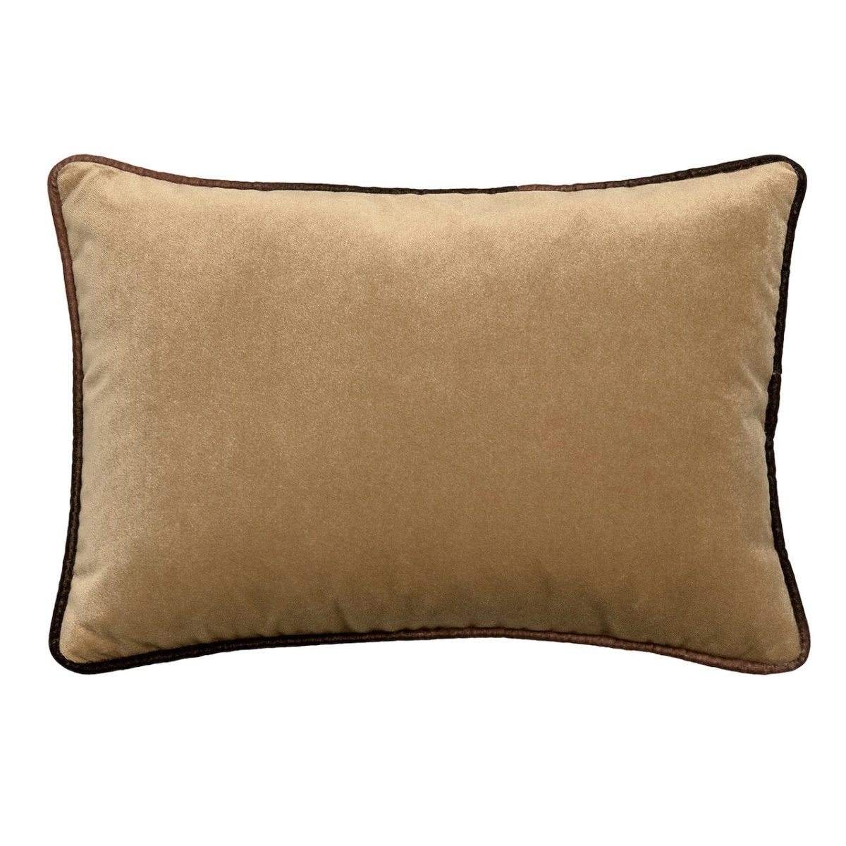 Tranquility Velvet Performance Pillows Sable Kevin O'Brien 14x20 Lumbar