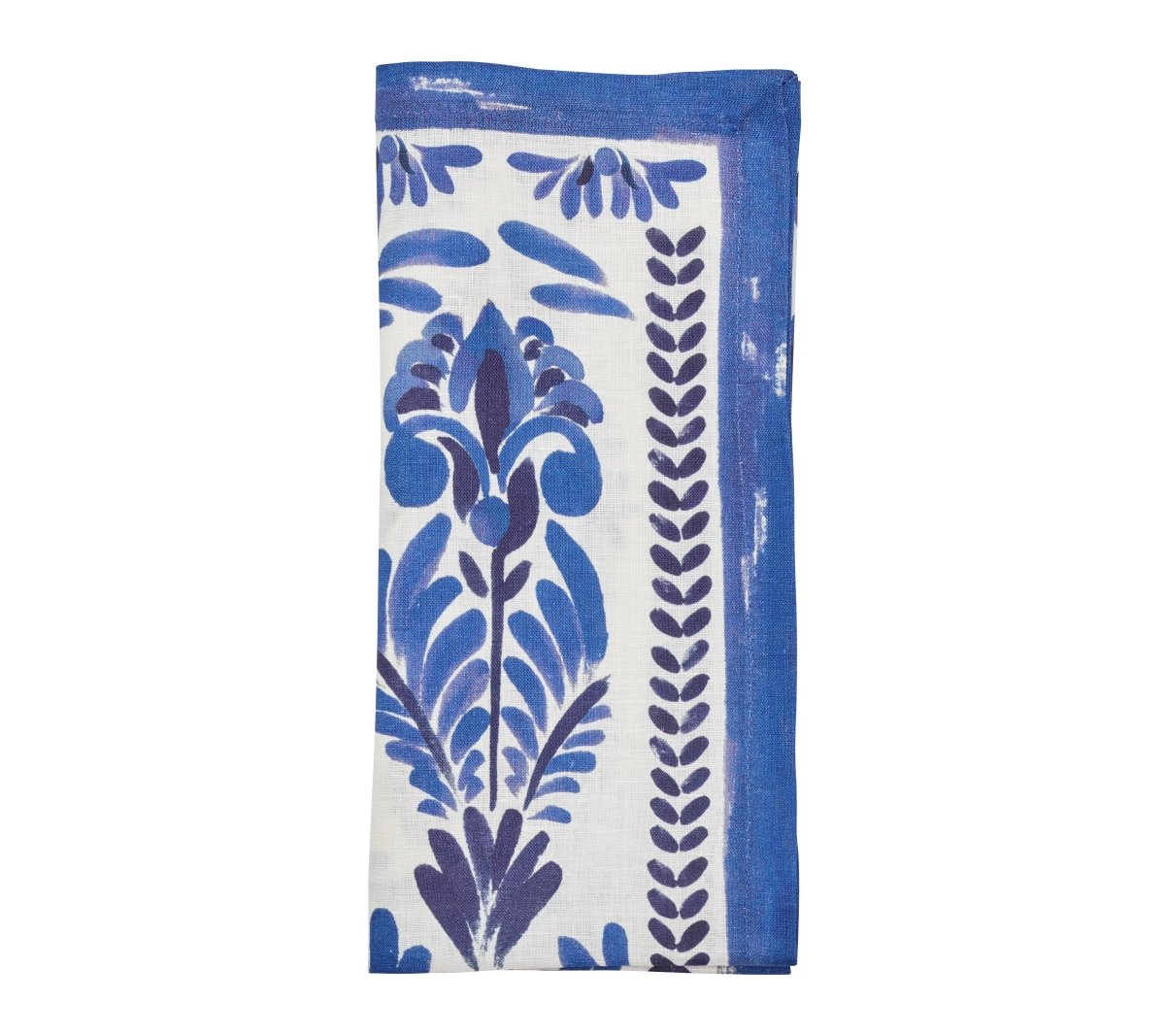 Botanica Napkin in Ivory & Navy, Set of 4 Kim Seybert