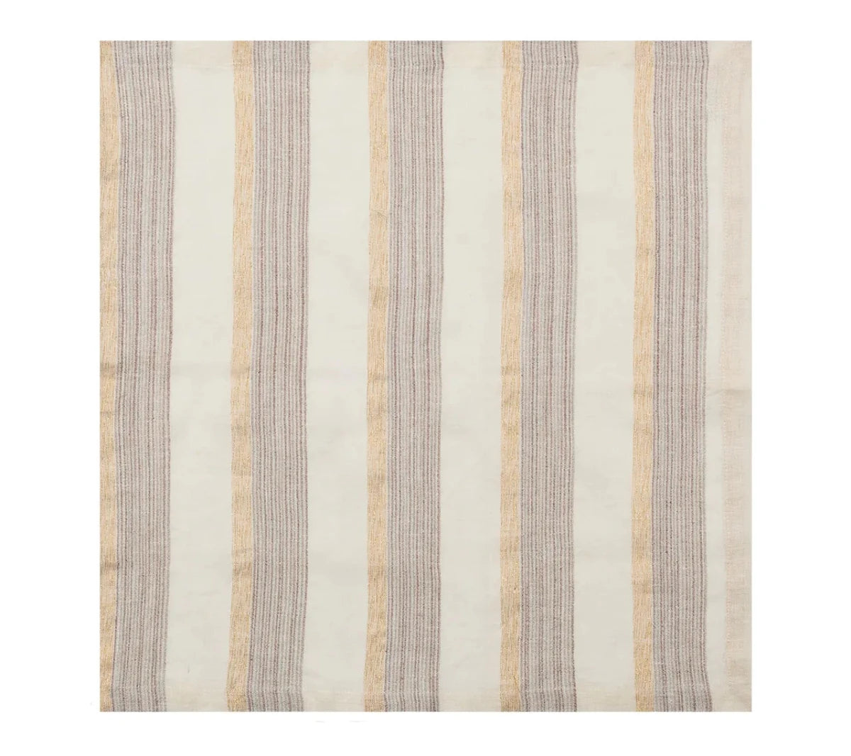 Broad Stripe Gray/White Napkin Detail 4 | Kim Seybert at Fig Linens and Home