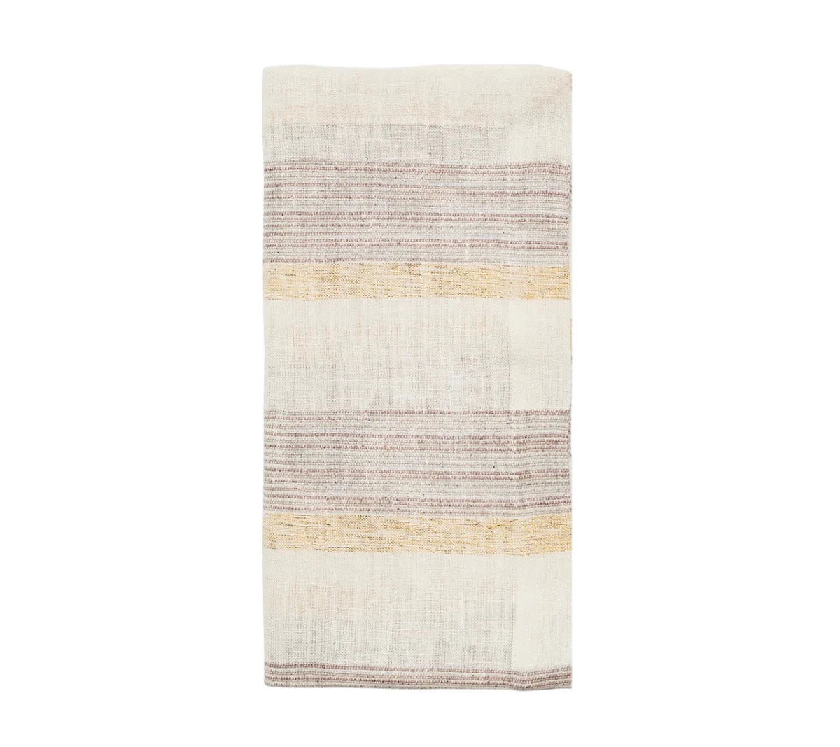 Broad Stripe Gray/White Napkin | Kim Seybert at Fig Linens and Home