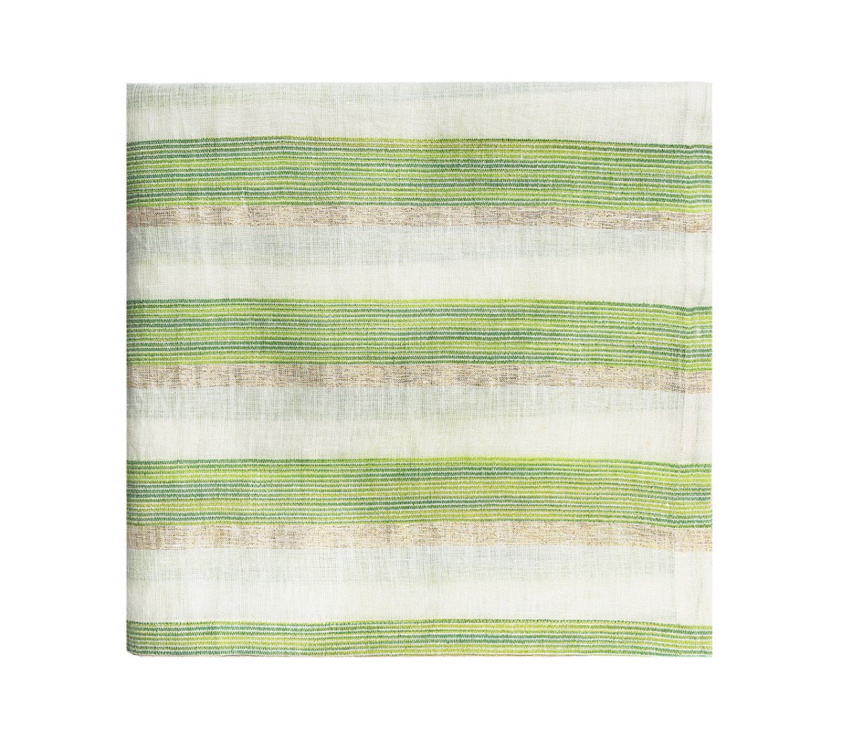 Broad Stripe Tablecloth in Green & White by Kim Seybert at Fig Linens and Home 2