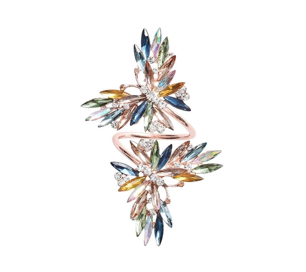 Butterflies Napkin Rings in Multi Set of 4 in a Gift Box by Kim Seybert at Fig Linens and Home 7
