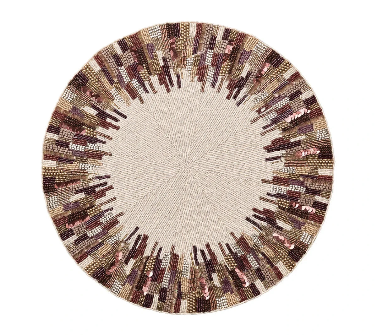 Diadem Brown/Multi Placemat | Kim Seybert at Fig Linens and Home