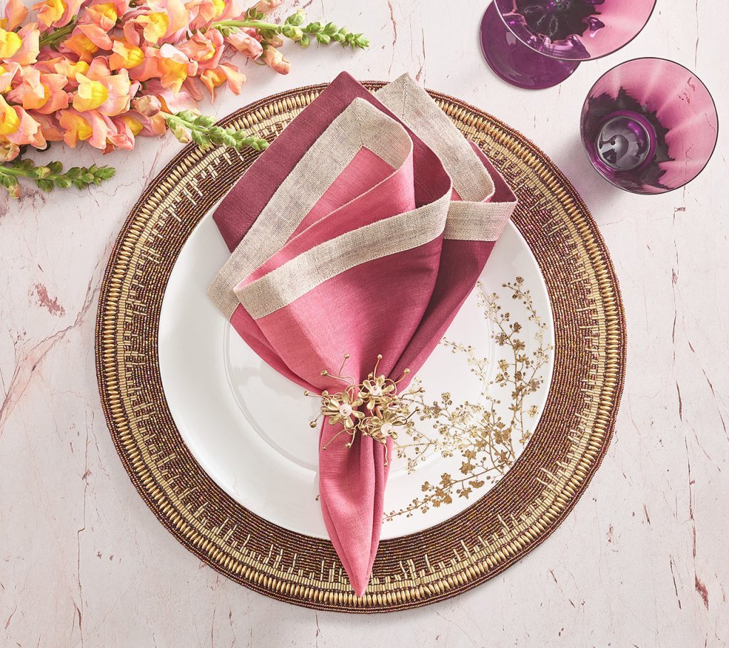 Dip Dye Napkin in Berry & Plum Set of 4 by Kim Seybert 3