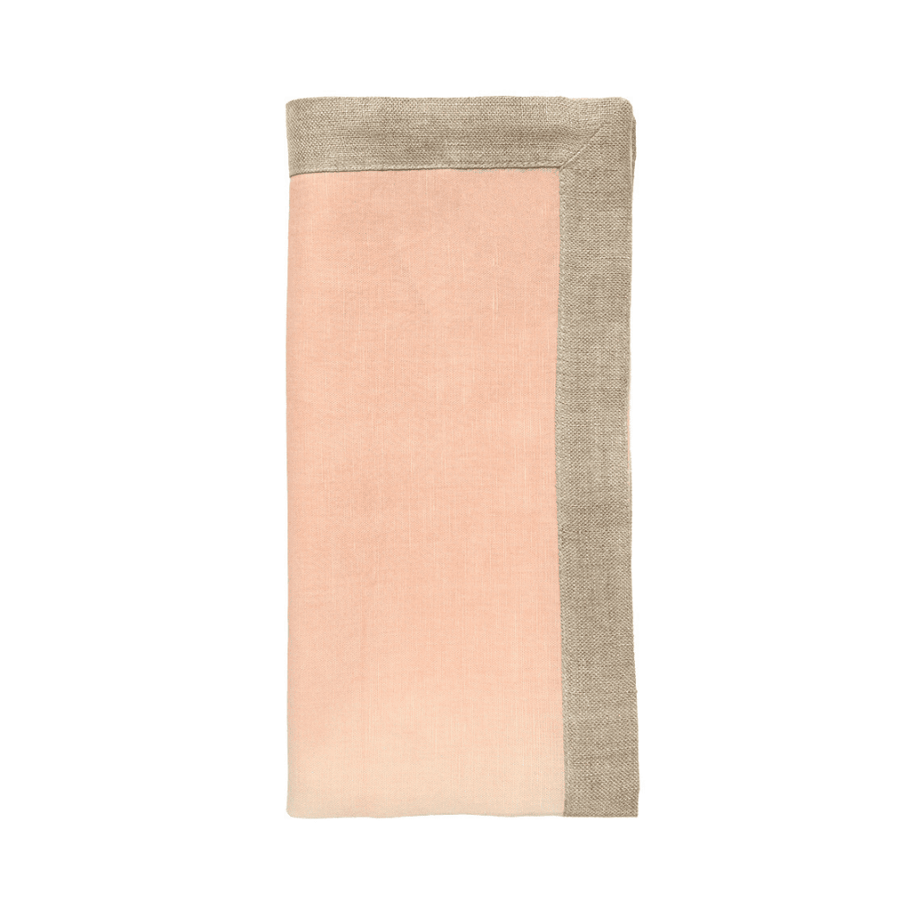 Dip Dye Napkin in Blush & Gold Set of 4 by Kim Seybert 4