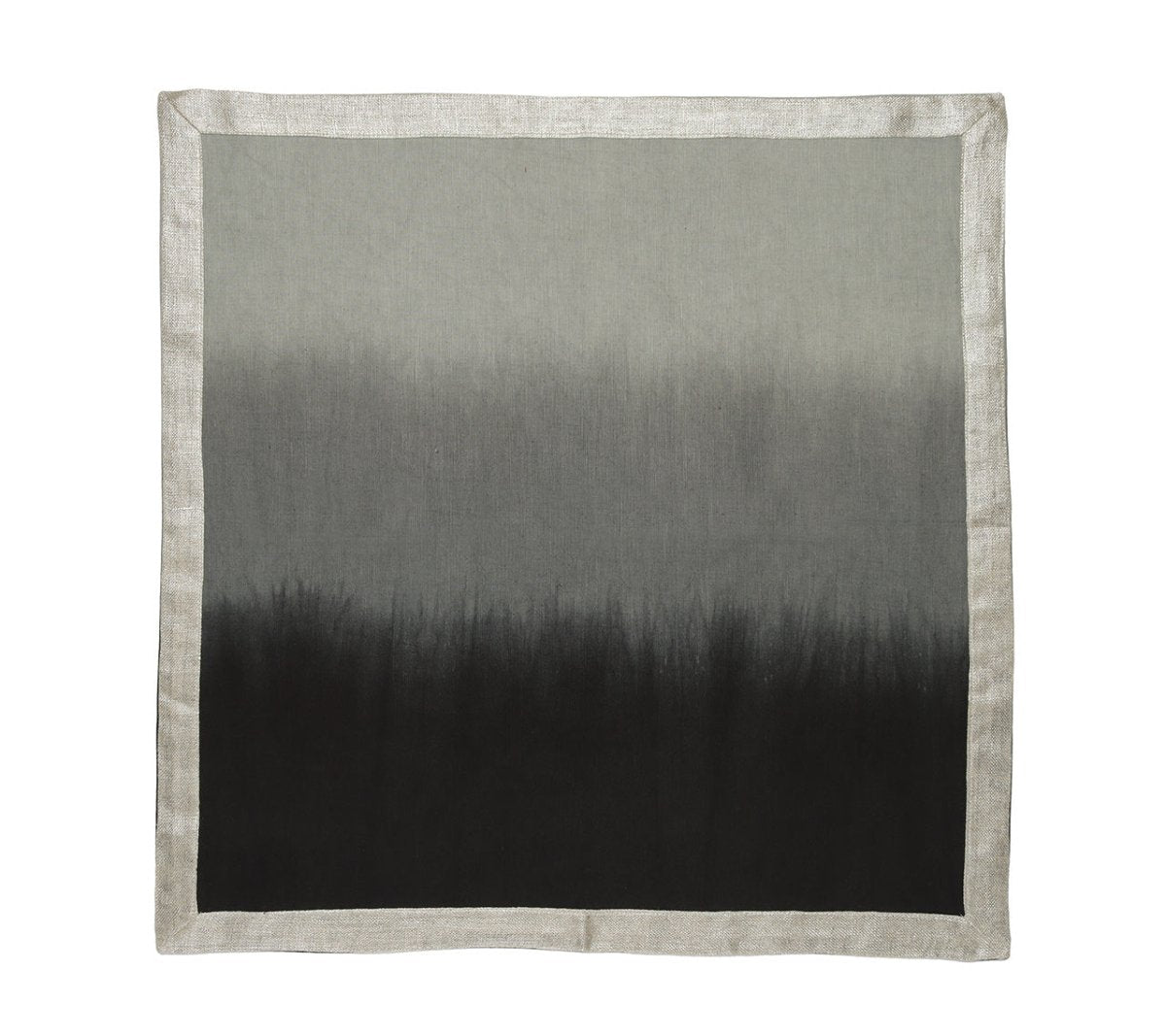 Dip Dye Napkin in Gray & Black Set of 4 by Kim Seybert 2