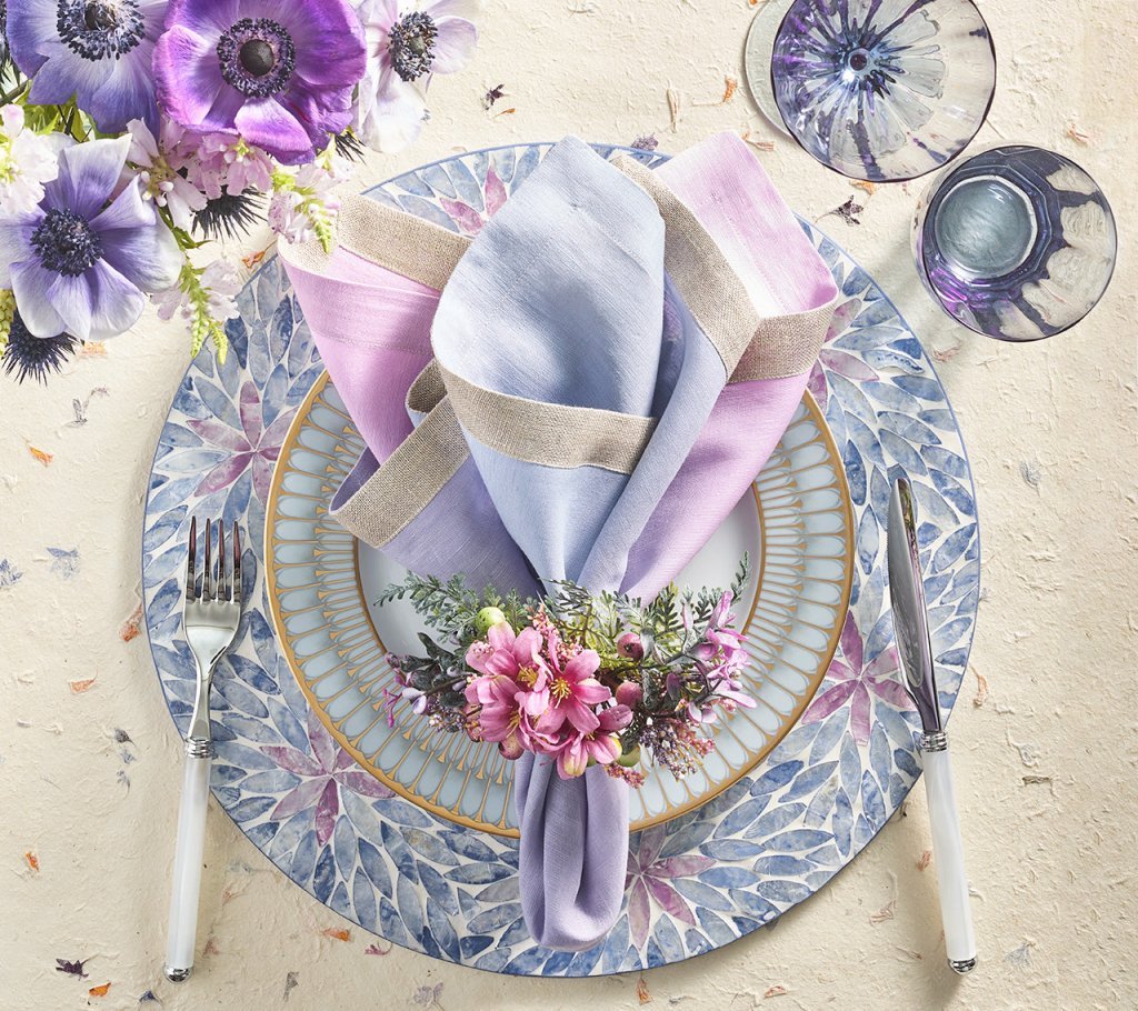 Dip Dye Napkin in Lilac & Periwinkle Set of 4 by Kim Seybert 5