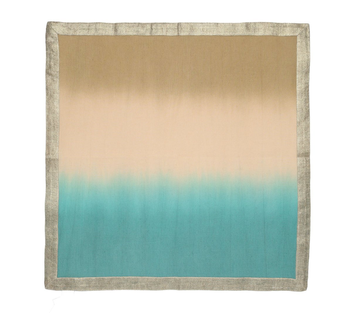 Dip Dye Napkin in Natural & Seafoam Set of 4 by Kim Seybert 2