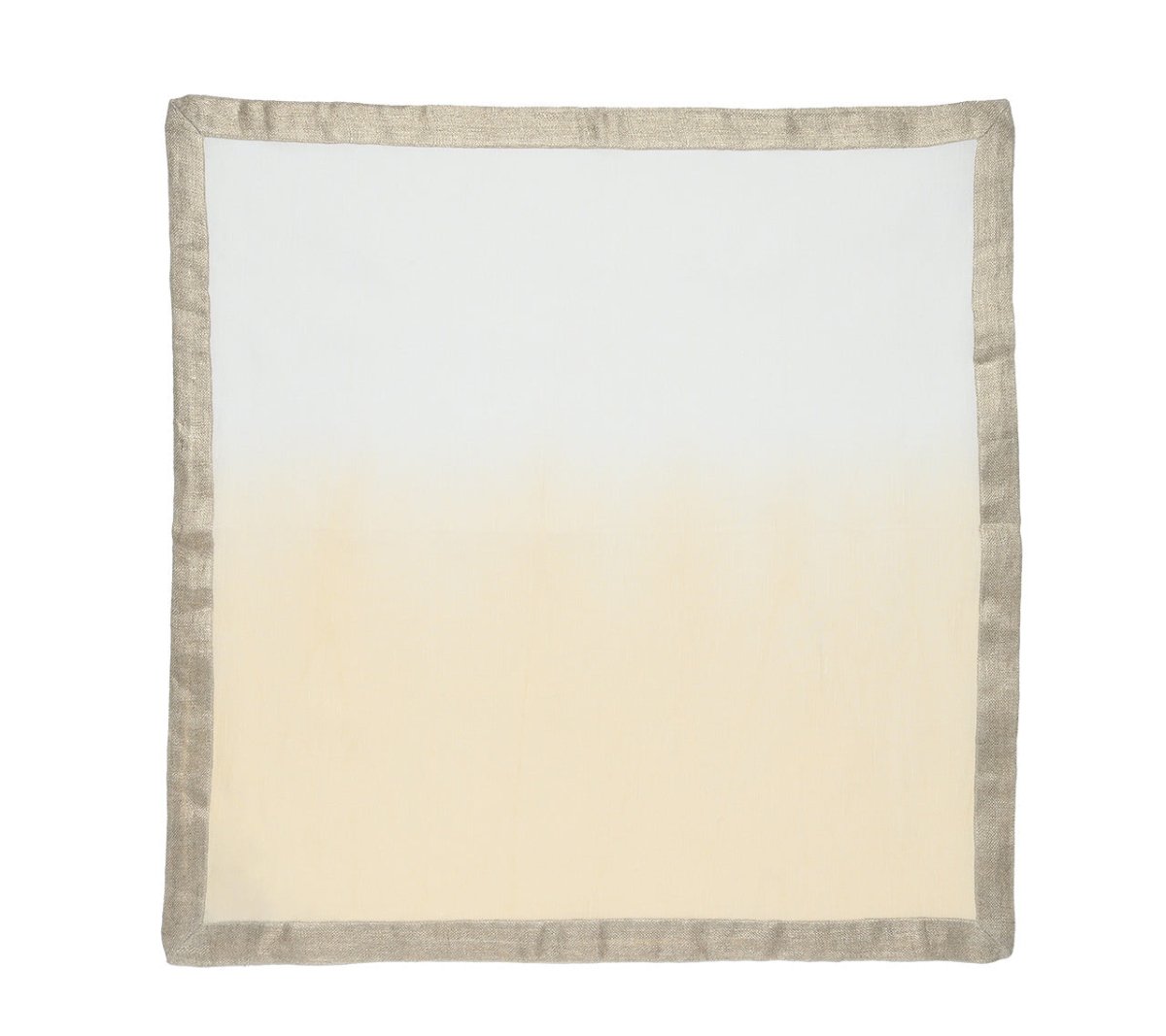 Dip Dye Napkin in White & Beige Set of 4 by Kim Seybert 4
