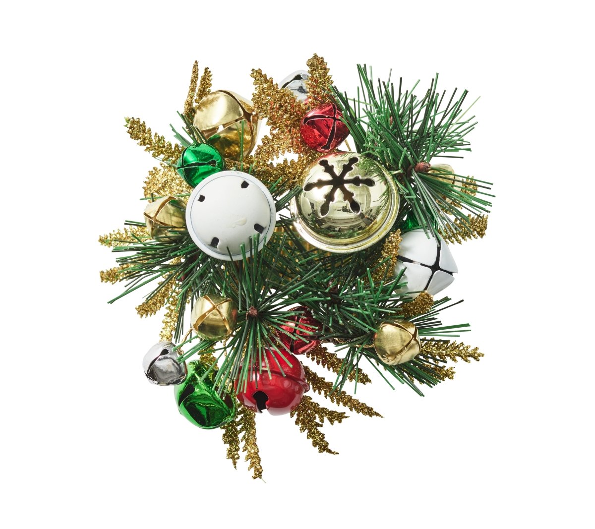Jingle Bells Napkin Ring in Green, Red & Gold | Christmas Napkin Ring at Fig Linens and Home