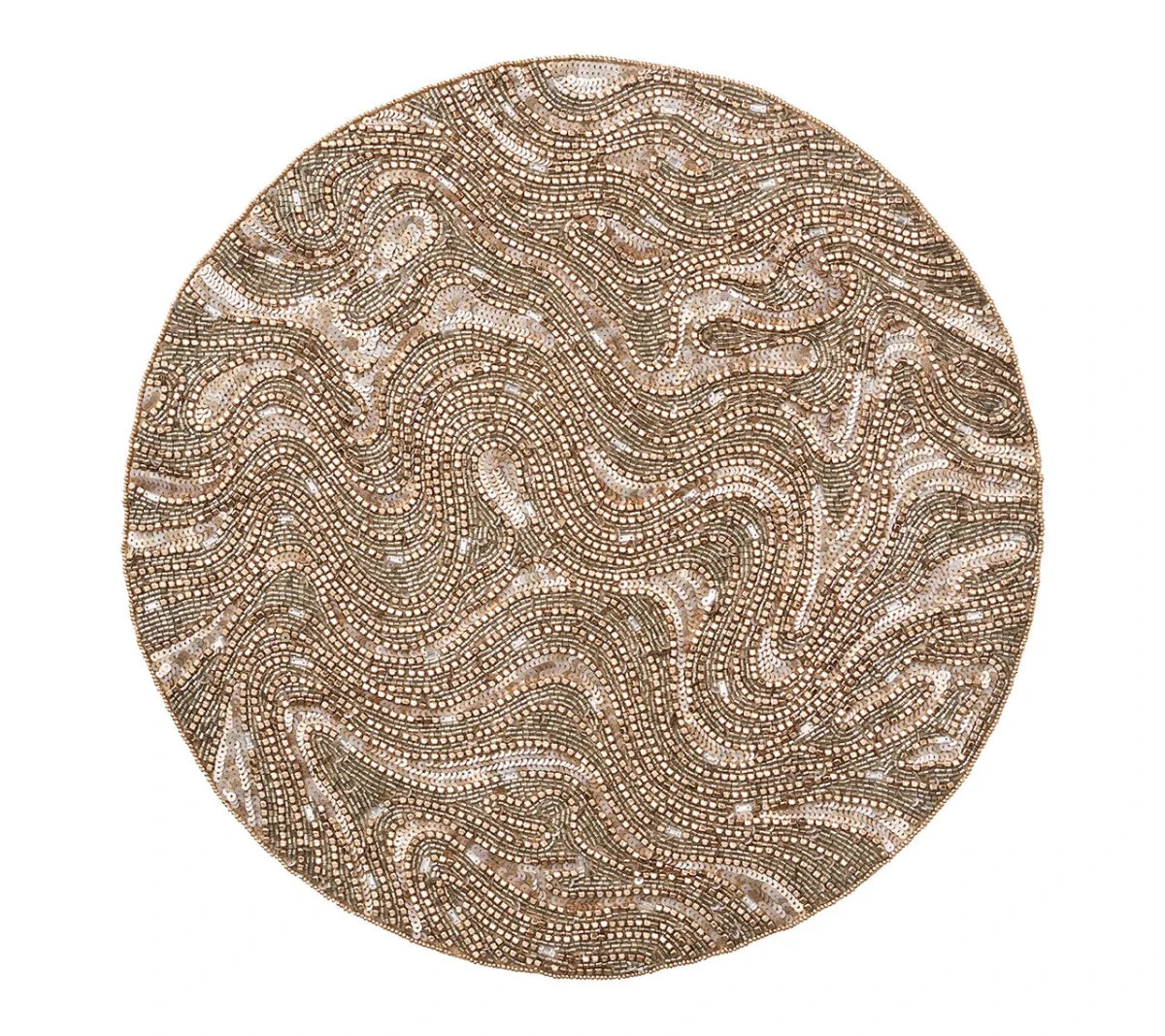 Luster Gold/Silver Placemat | Kim Seybert at Fig Linens and Home