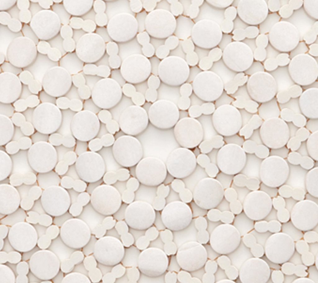 Round Bamboo Placemat in White Set of 4 by Kim Seybert at Fig Linens and Home - Image 8