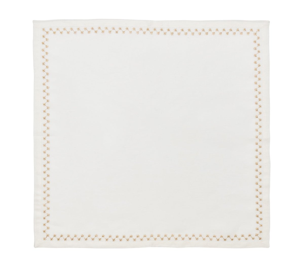 Starry Night Napkin in White & Gold, Set of 4 Kim Seybert at Fig Linens and Home - 16