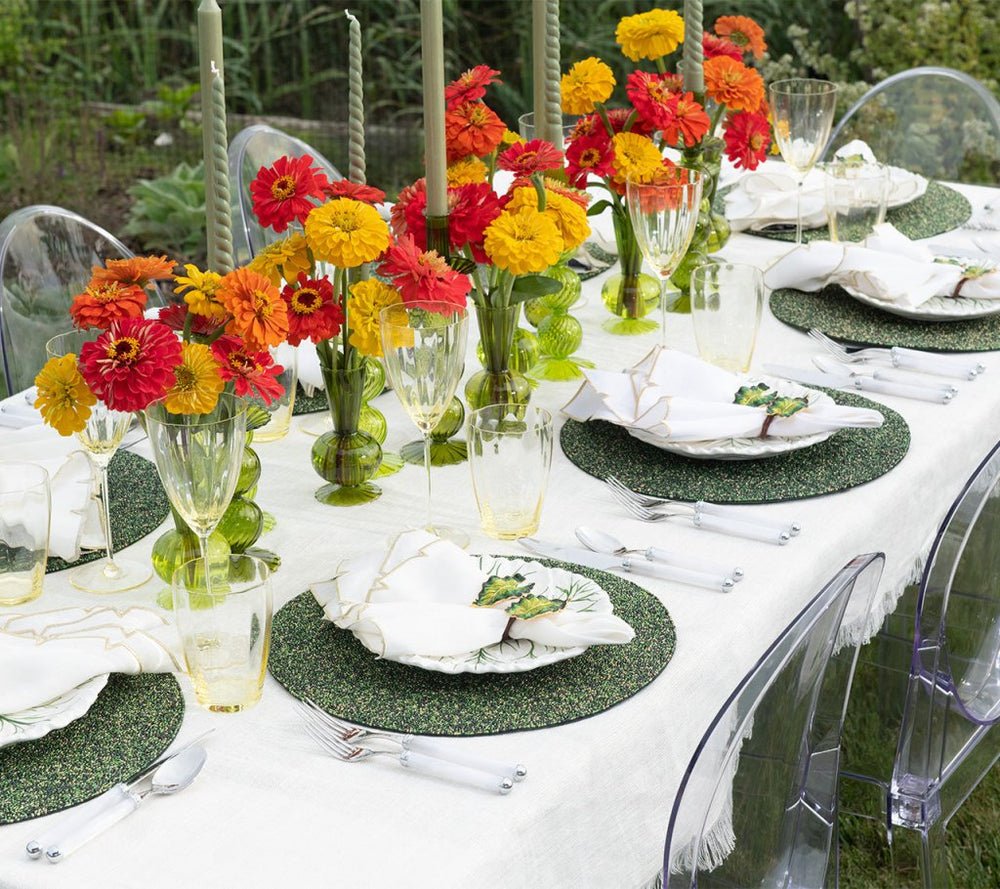 Tess Bud Vase in Olive Green Set of 3 in a Box by Kim Seybert - Lifestyle - Fig Linens and Home