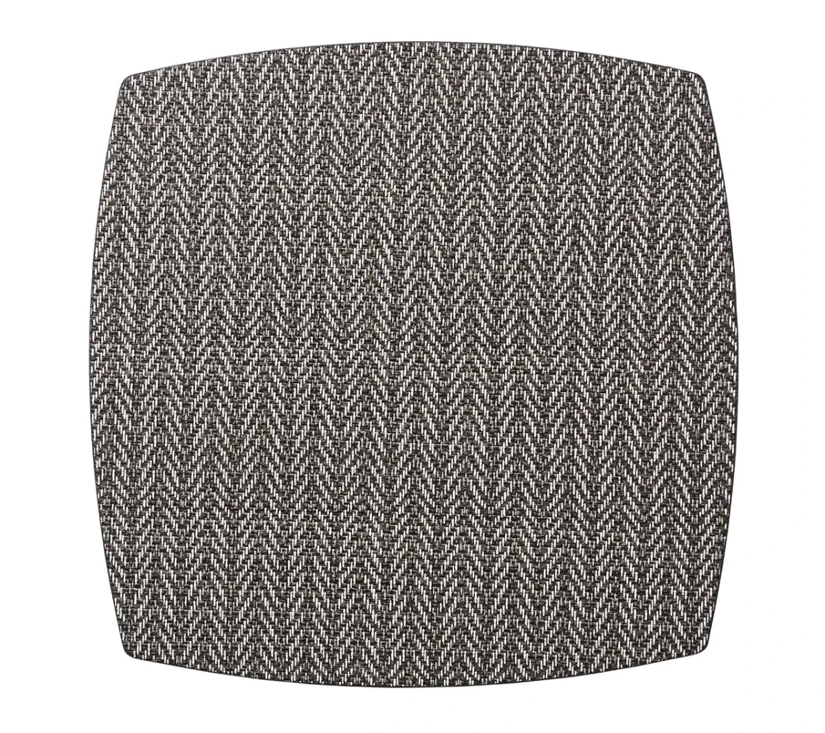 Twill Black/White Placemat | Kim Seybert at Fig Linens and Home