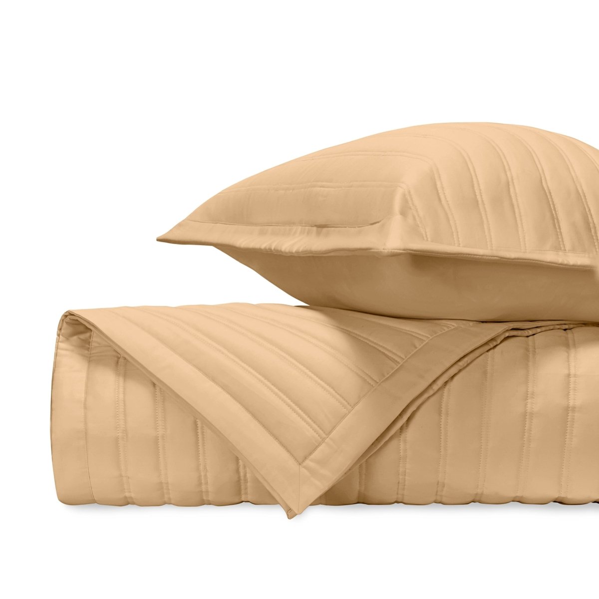 L'AVENUE Quilted Coverlet in Gold by Home Treasures at Fig Linens and Home