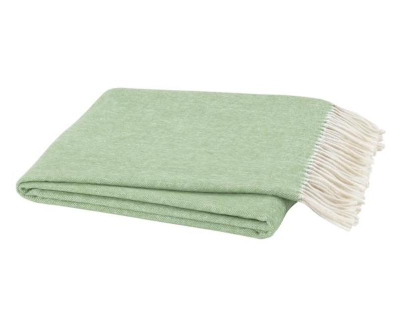 Italian Herringbone Agave Throw by Lands Downunder | Fig Linens and Home