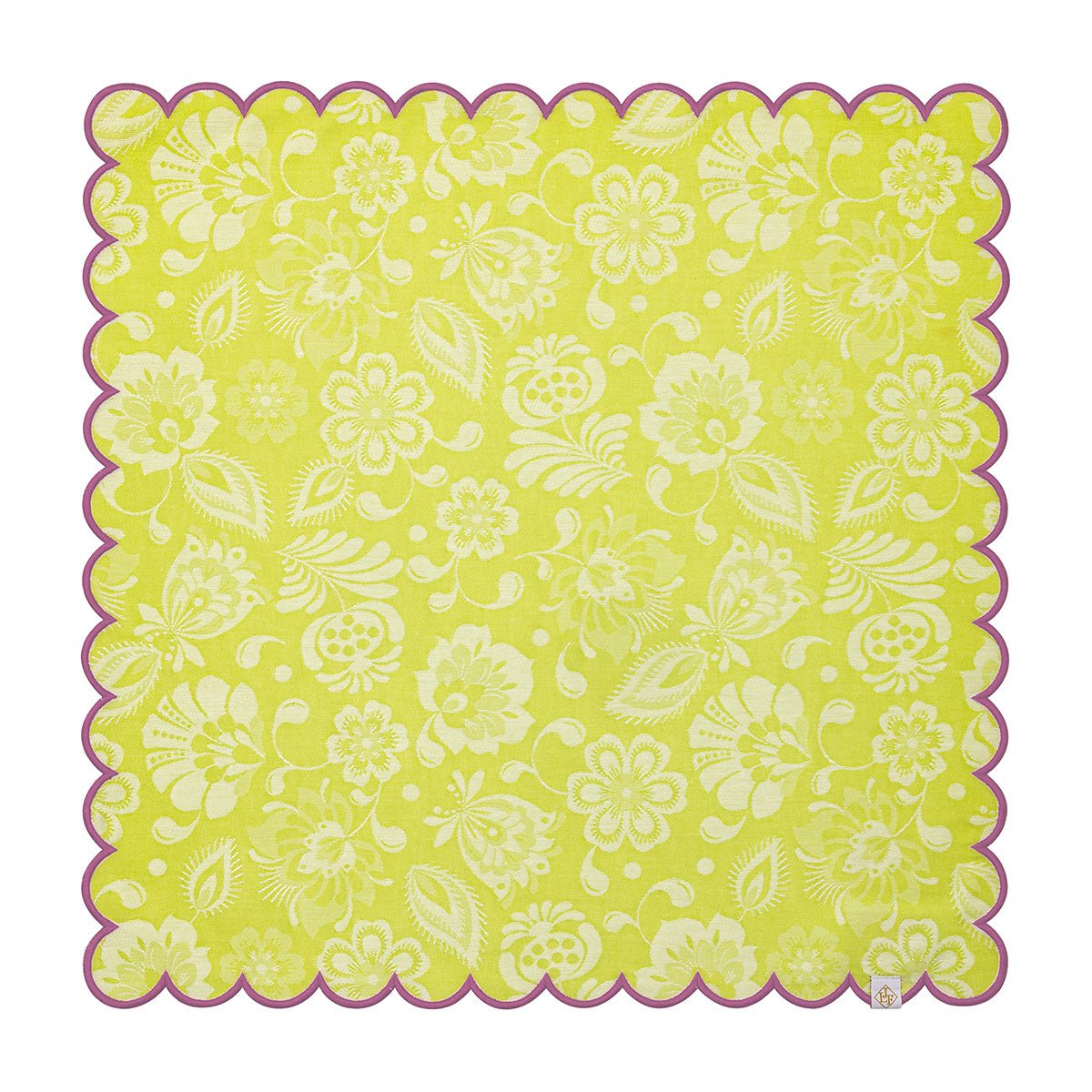 Alegria Napkin in Lagoon Green by Le Jacquard Francais 20" x 20" - Set of 4 Napkins GREEN at FIG LINENS AND HOME 1