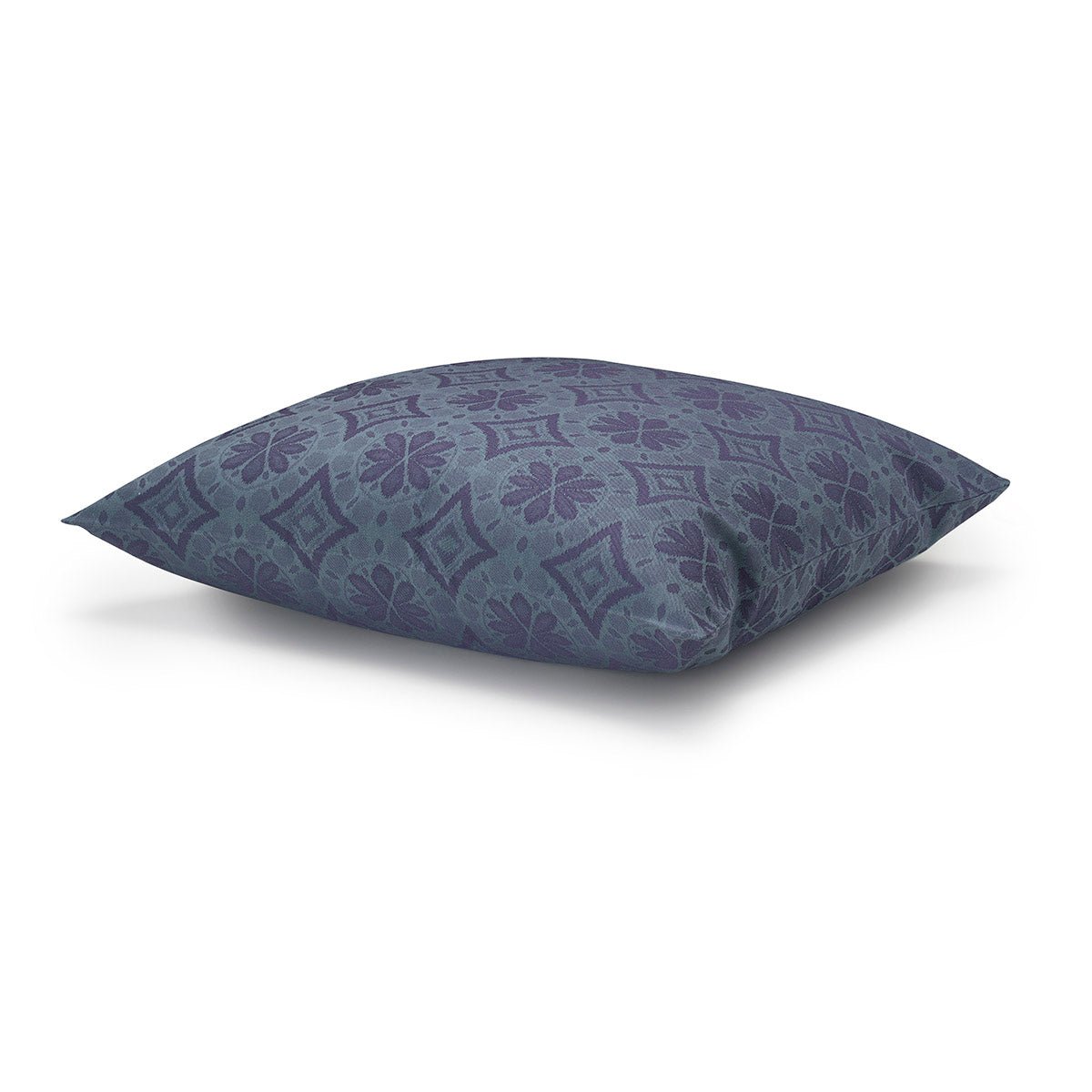 Arrière Pays Blue Outdoor Pillows by Le Jacquard Français - 23x23 Square Cushion