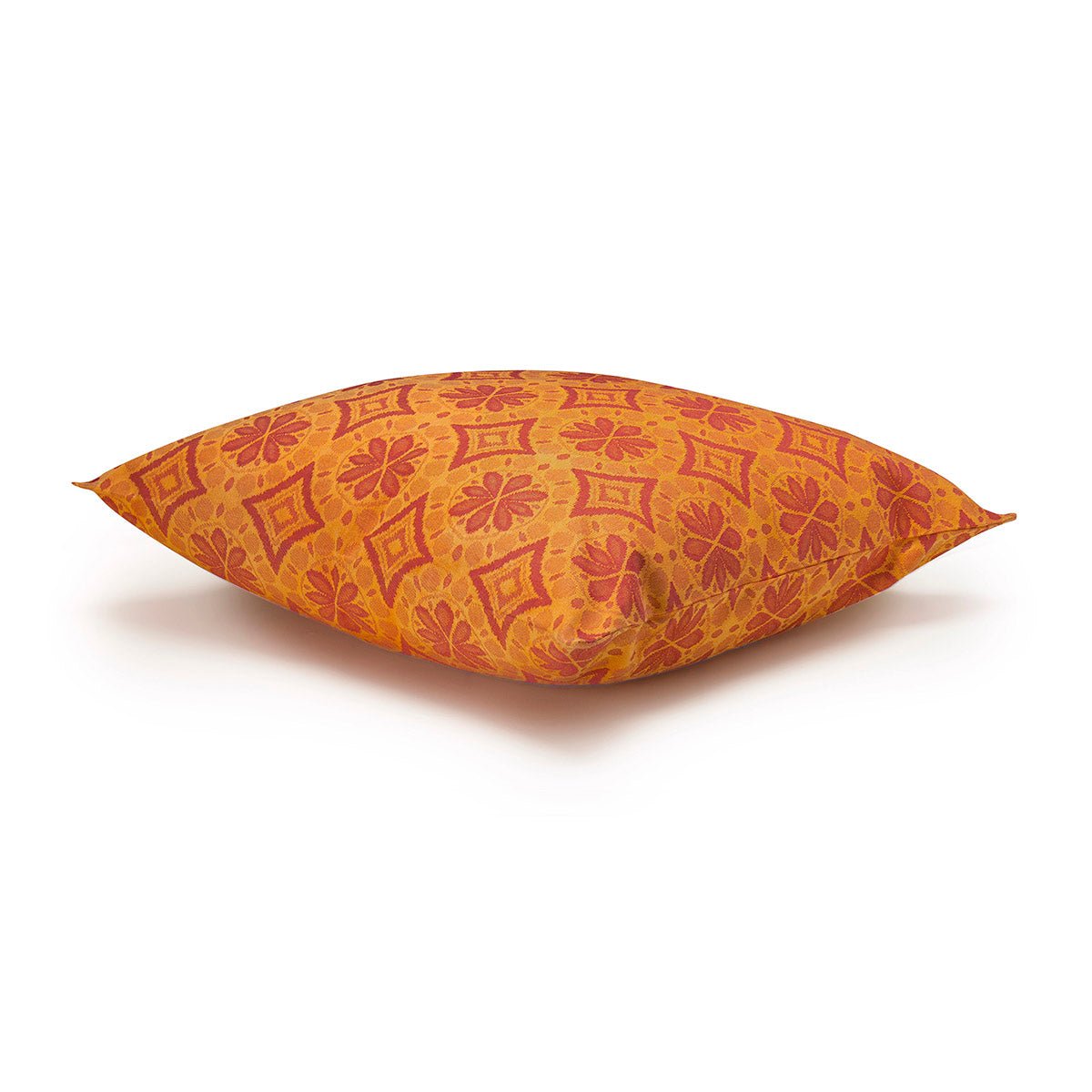 Outdoor Pillow 23x23 - Arrière Pays Orange Cushion by Le Jacquard Français at Fig Linens and Home