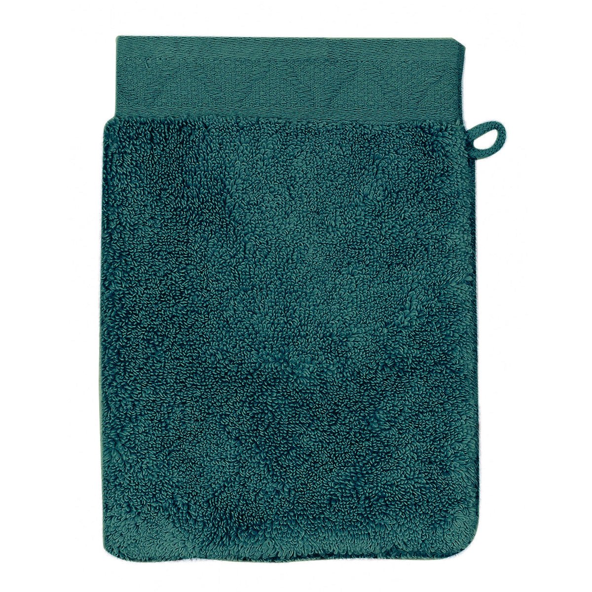 Caresse Darkgreen Wash Mitt By Le Jacquard Francais