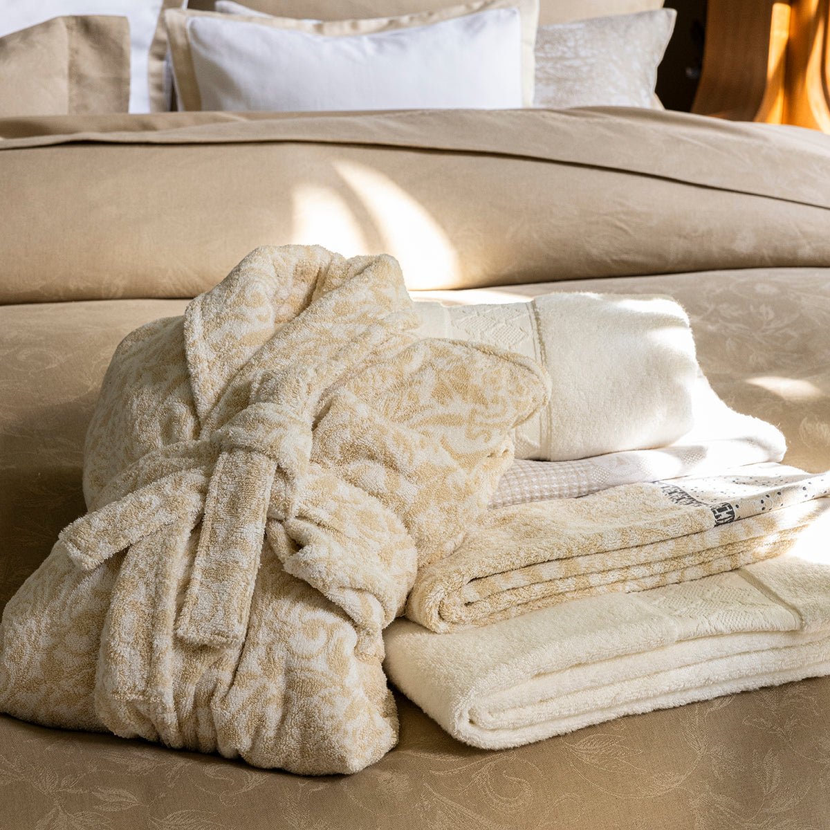 Charme Bath Robes by Le Jacquard Francais at Fig Linens and Home - View 3