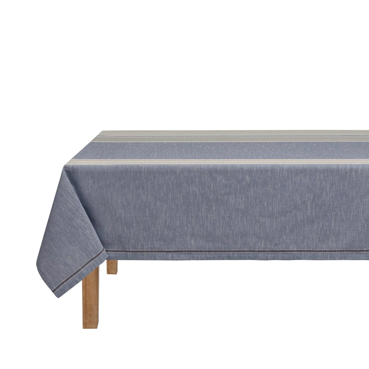 Dune Blue Tablecloth by Le Jacquard Francais at Fig Linens and Home 2