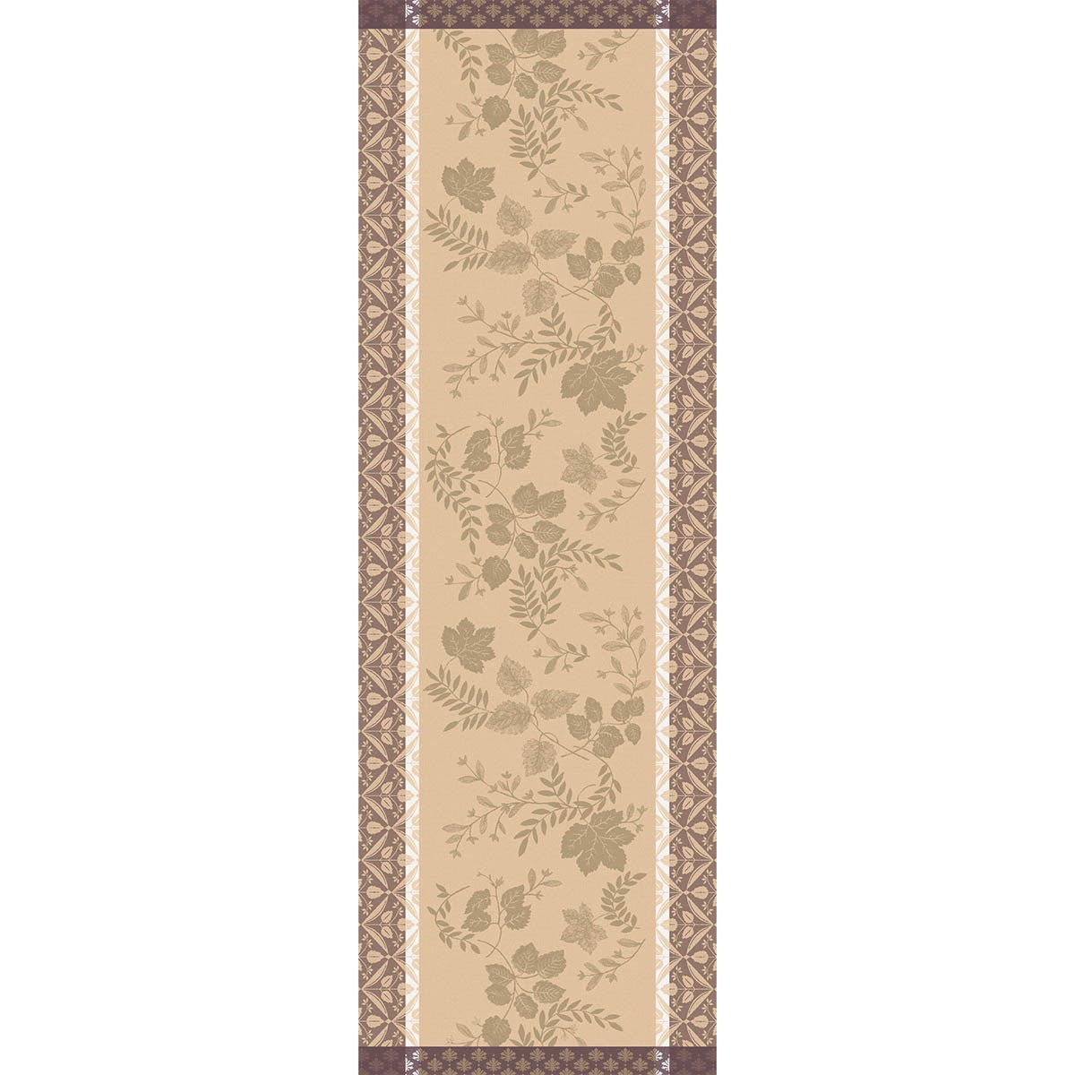 Manor Lane Beige Runner by Le Jacquard Français