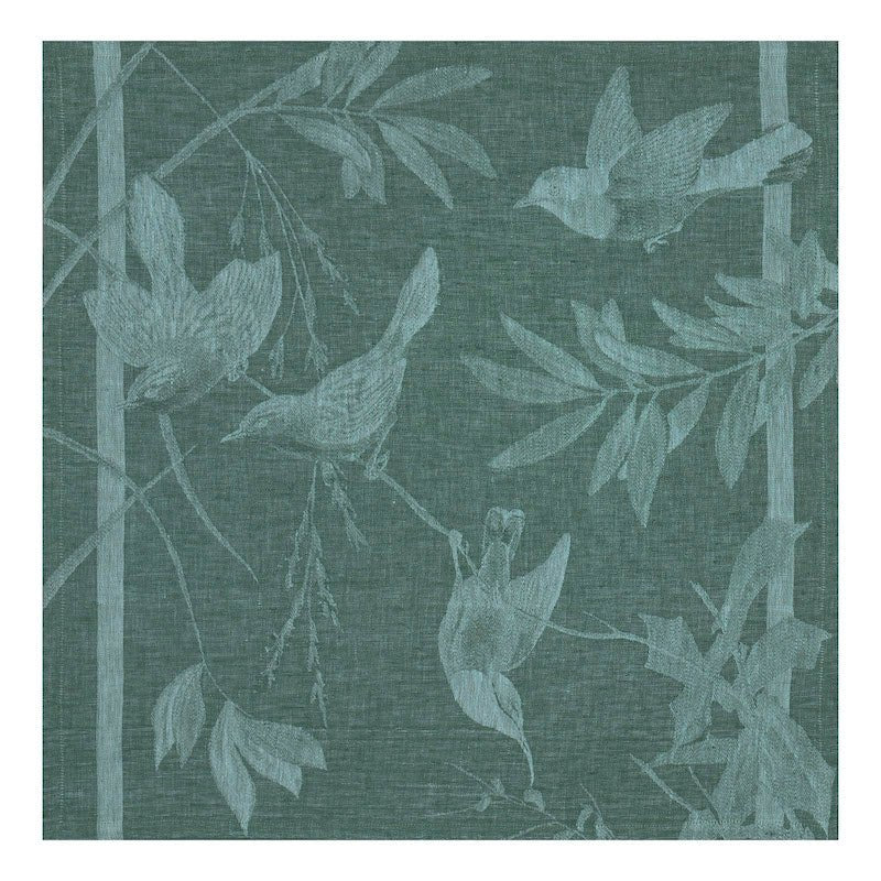 Napkin - Voliere Green Table Linens - Le Jacquard Francais at Fig Linens and Home