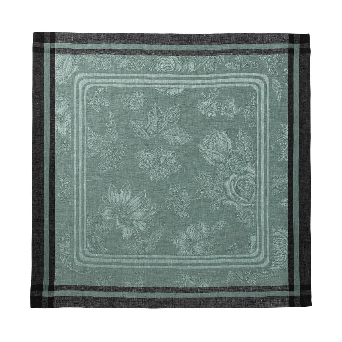 Romance Green Napkin By Le Jacquard Francais | Cloth Napkins at Fig Linens and Home 4