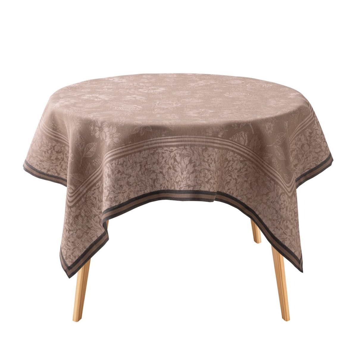 Romance Pink Tablecloth by Le Jacquard Francais at Fig Linens and Home | 100% Linen Tablecloths 4