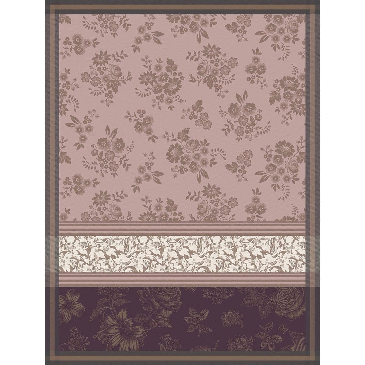 Romance Pink Tea Towel By Le Jacquard Francais | Kitchen Towels at Fig Linens and Home