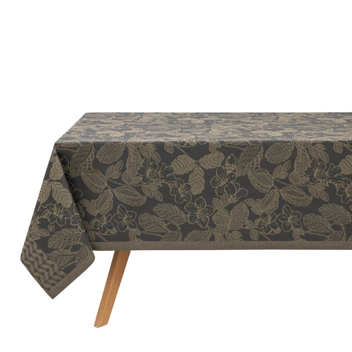 Le Jacquard Français Sulawesi Green Tablecloth at Fig Linens and Home