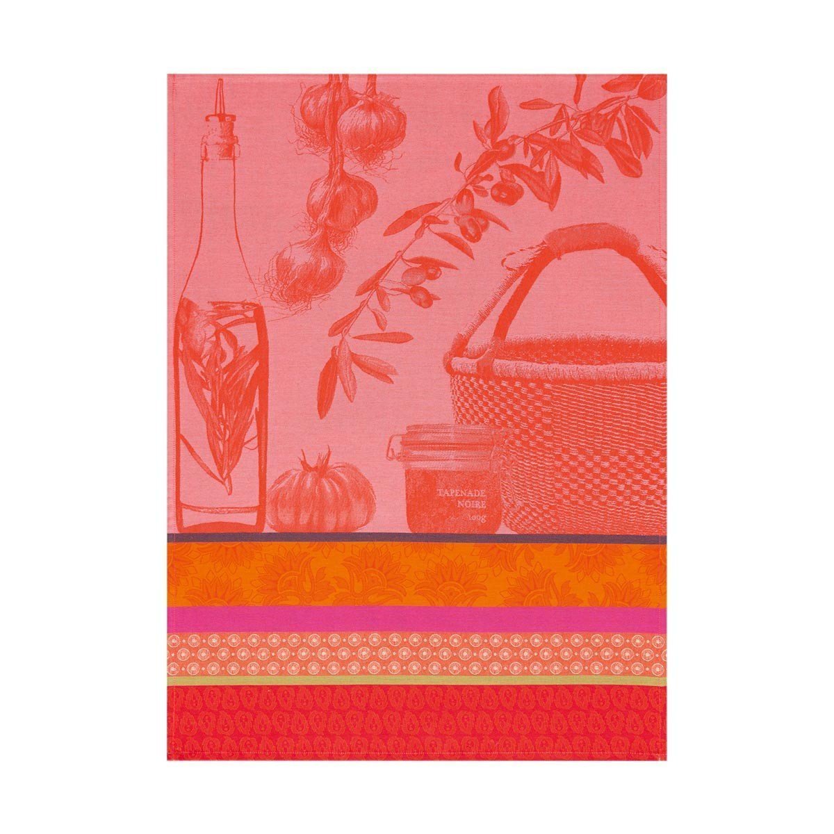 Le Jacquard Français Saveurs de Provence Watermelon Tea Towel by Le Jacquard Français - 24" x 31" Tea Towels - Set of 4 Watermelon at FIG LINENS AND HOME - 1
