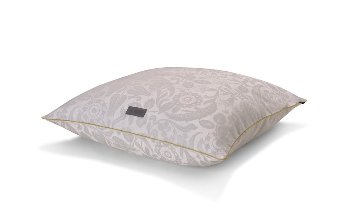 Large Square Pillow - Voyage Iconique Grey Pillow Cover By Le Jacquard Francais at Fig Linens and Home