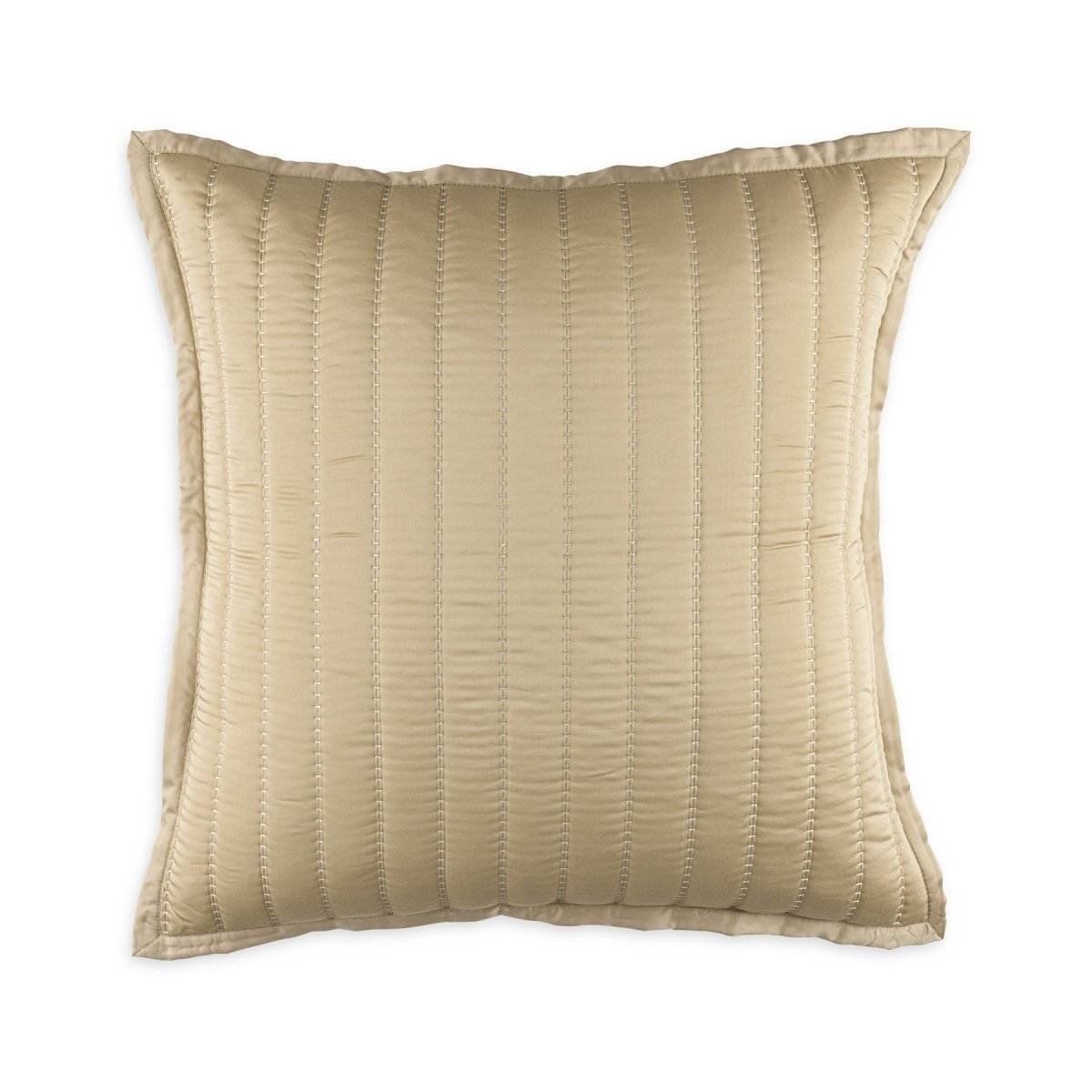 Urban Bamboo Quilted Pillows by Lili Alessandra Champagne Quilted European Pillow 26 X 26 at FIG LINENS AND HOME 15