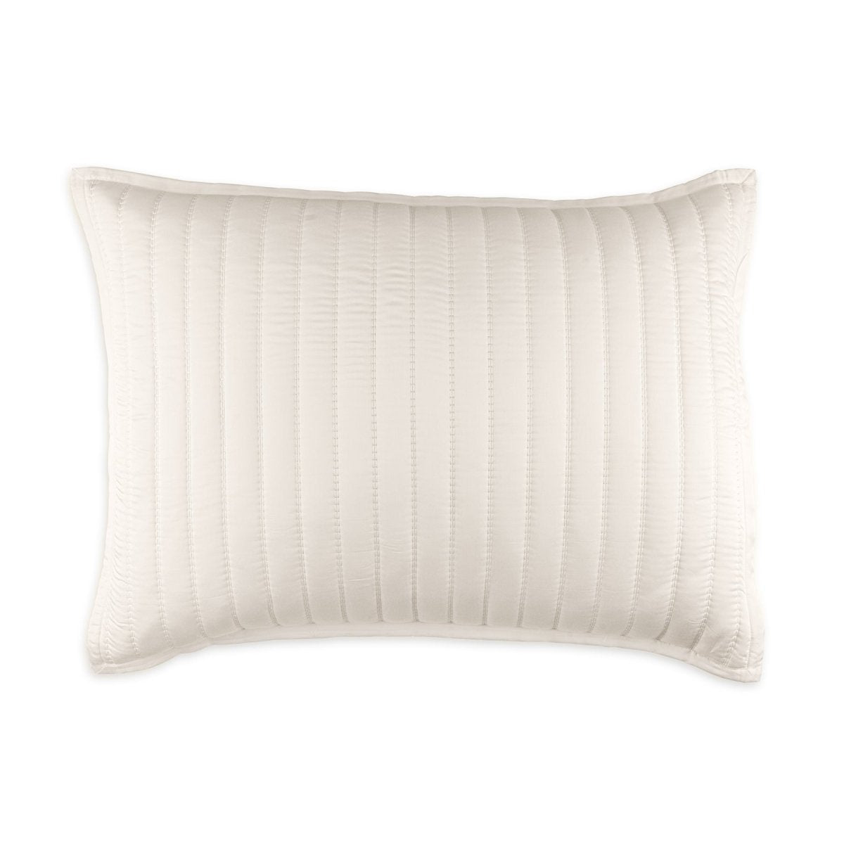 Urban Bamboo Quilted Pillows by Lili Alessandra White Quilted Luxe Euro Pillow 27 X 36 at FIG LINENS AND HOME 10