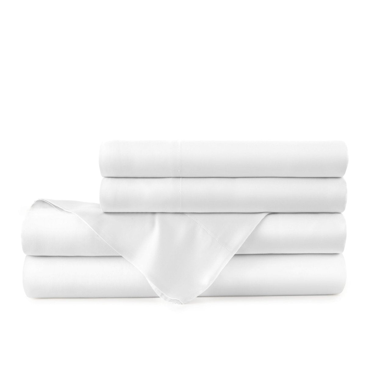 Urban Bamboo Sheet Set in White - Lili Alessandra Bedding at Fig Linens and Home