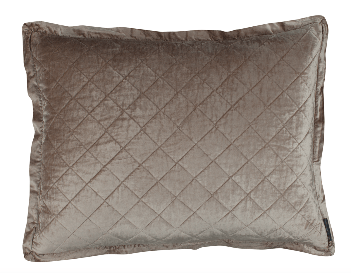 Chloe Champagne Velvet Standard Sham by Lili Alessandra