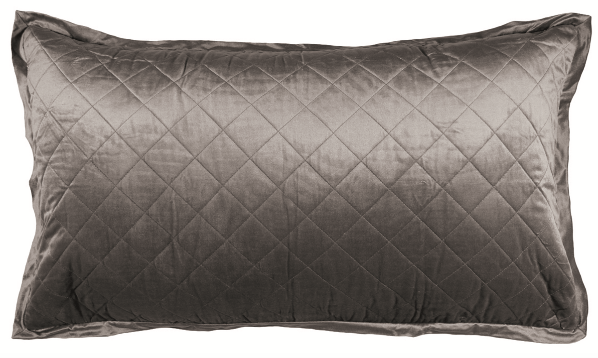 Lili Alessandra Chloe Silver King Pillow - Fig LInens