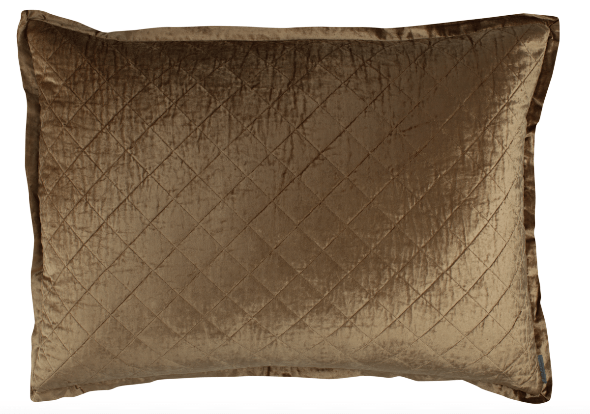 Lili Alessandra Chloe Straw Luxe Euro Pillow - Fig Linens